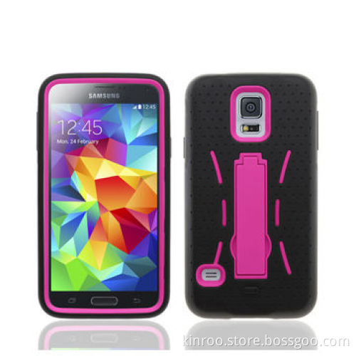 Silicone and PC Stand Case for Samsung Galaxy S5